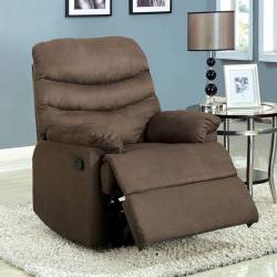 Plesant Valley Recliner in Light Brown  Microfiber CM-RC6927GY